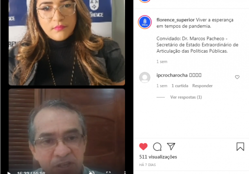Florence Orante: Secretário de Políticas Públicas fala sobre esperança em tempos de pandemia